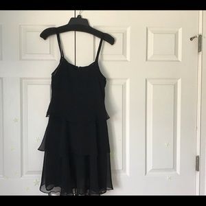 Women’s Black Hand Crafted Dress Chiffon